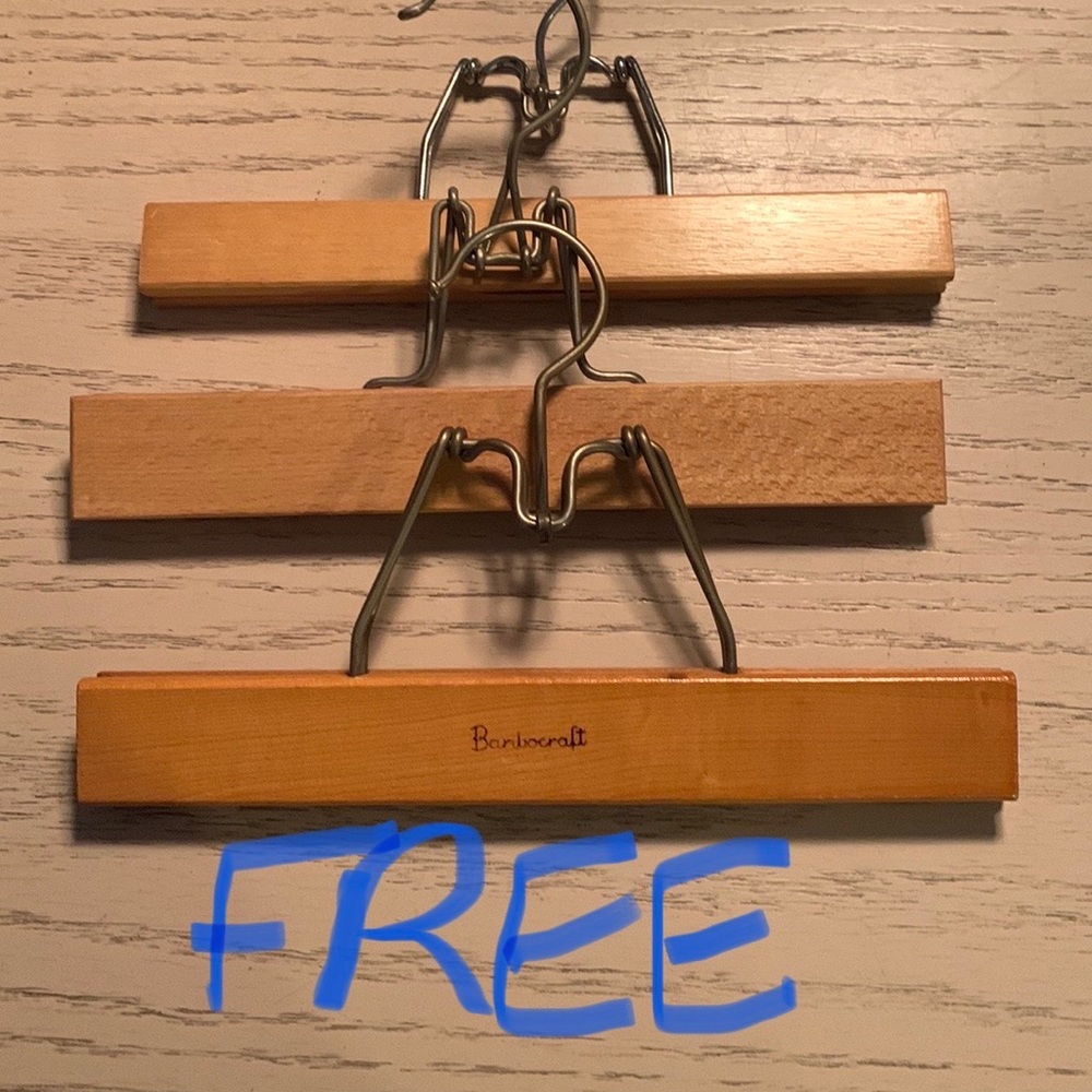 Free with purchase clip hanger